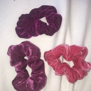 Velvet scrunchies